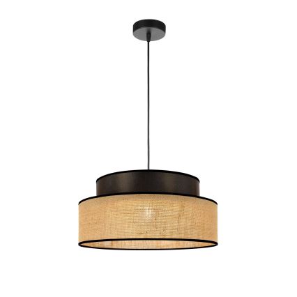 Підвісна люстра BOHO 1xE27/60W/230V діаметр 40 см коричневий/бежевий