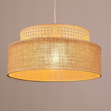 Підвісна люстра BOHO 1xE27/60W/230V ротанґ