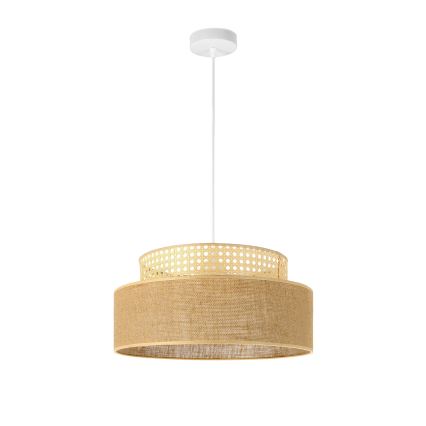Підвісна люстра BOHO 1xE27/60W/230V ротанґ