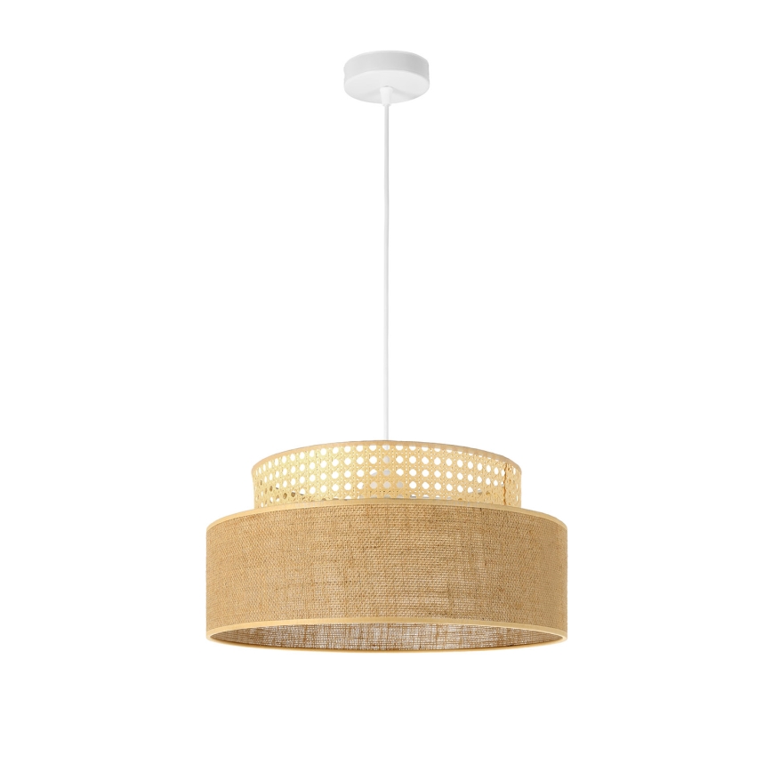 Підвісна люстра BOHO 1xE27/60W/230V ротанґ