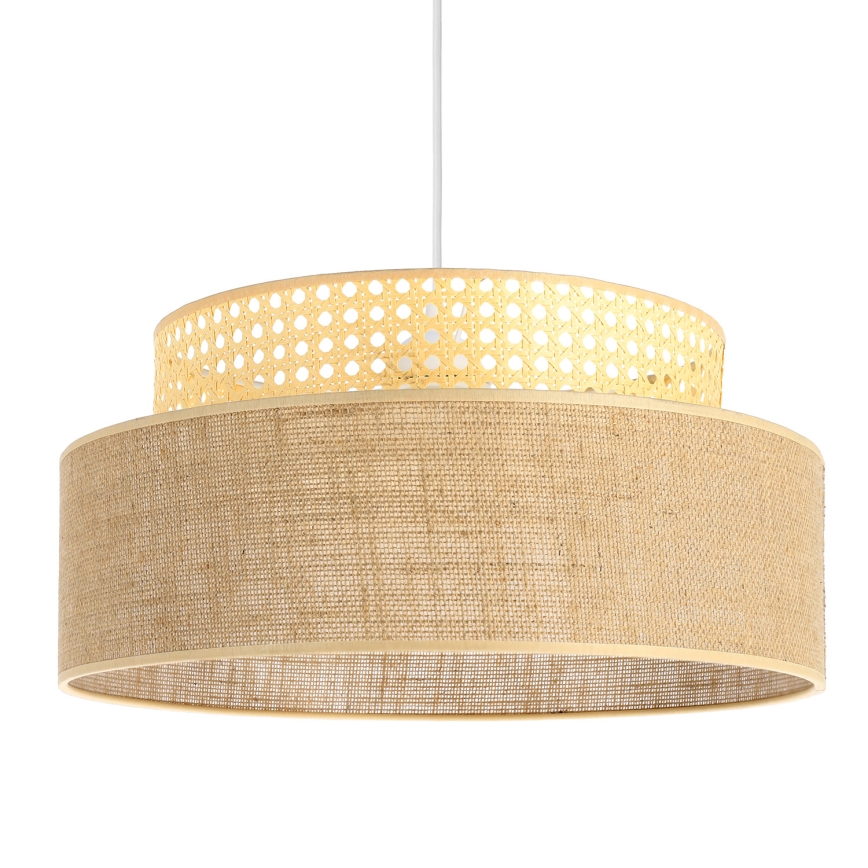 Підвісна люстра BOHO 1xE27/60W/230V ротанґ