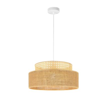 Підвісна люстра BOHO 1xE27/60W/230V ротанґ