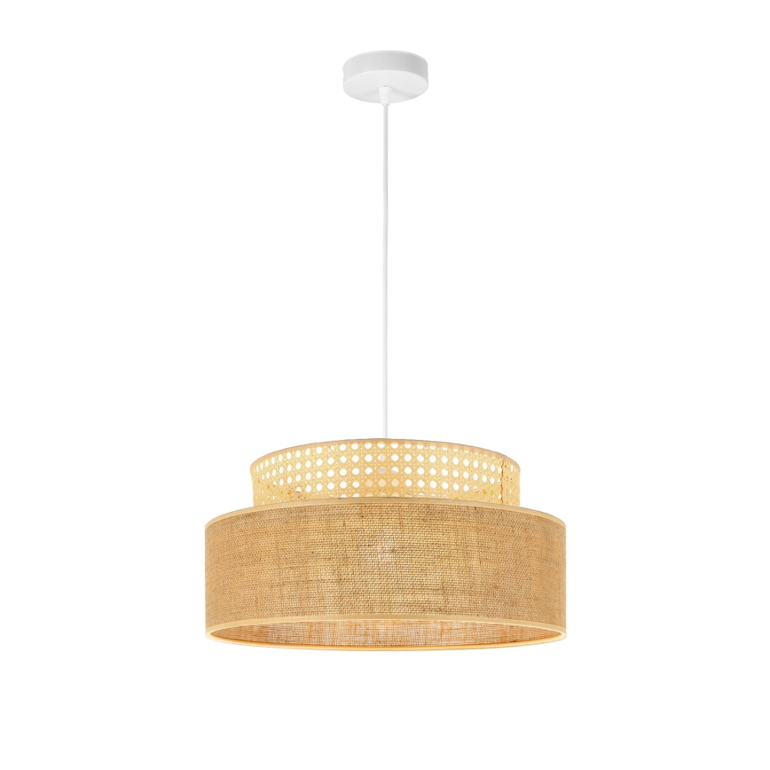 Підвісна люстра BOHO 1xE27/60W/230V ротанґ