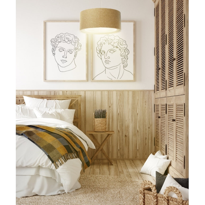 Підвісна люстра BOHO TRINITI 1xE27/60W/230V коричневий