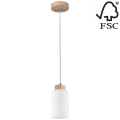 Підвісна люстра BOSCO 1xE27/60W/230V дуб – сертифіковано FSC