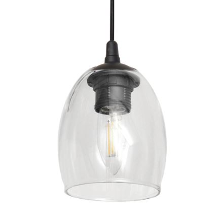 Підвісна люстра BRILLANT 1xE27/15W/230V прозорий