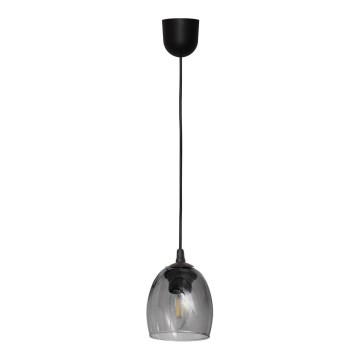 Підвісна люстра BRILLANT 1xE27/15W/230V сірий