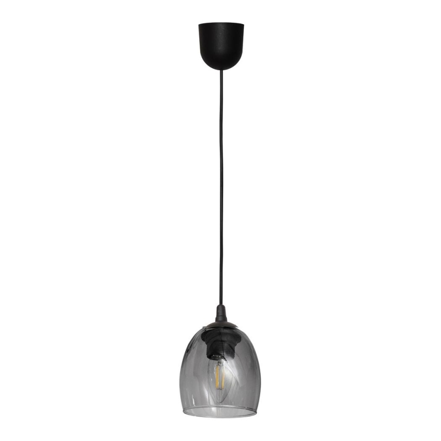 Підвісна люстра BRILLANT 1xE27/15W/230V сірий