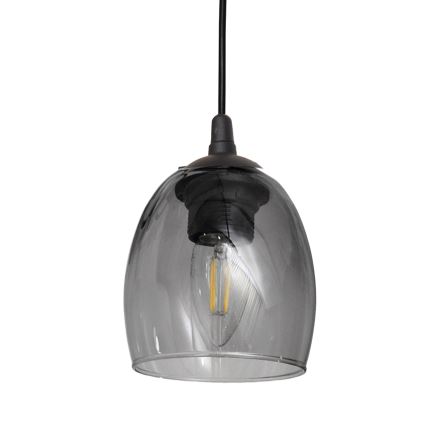 Підвісна люстра BRILLANT 1xE27/15W/230V сірий