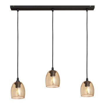Підвісна люстра BRILLANT 3xE27/15W/230V бежевий