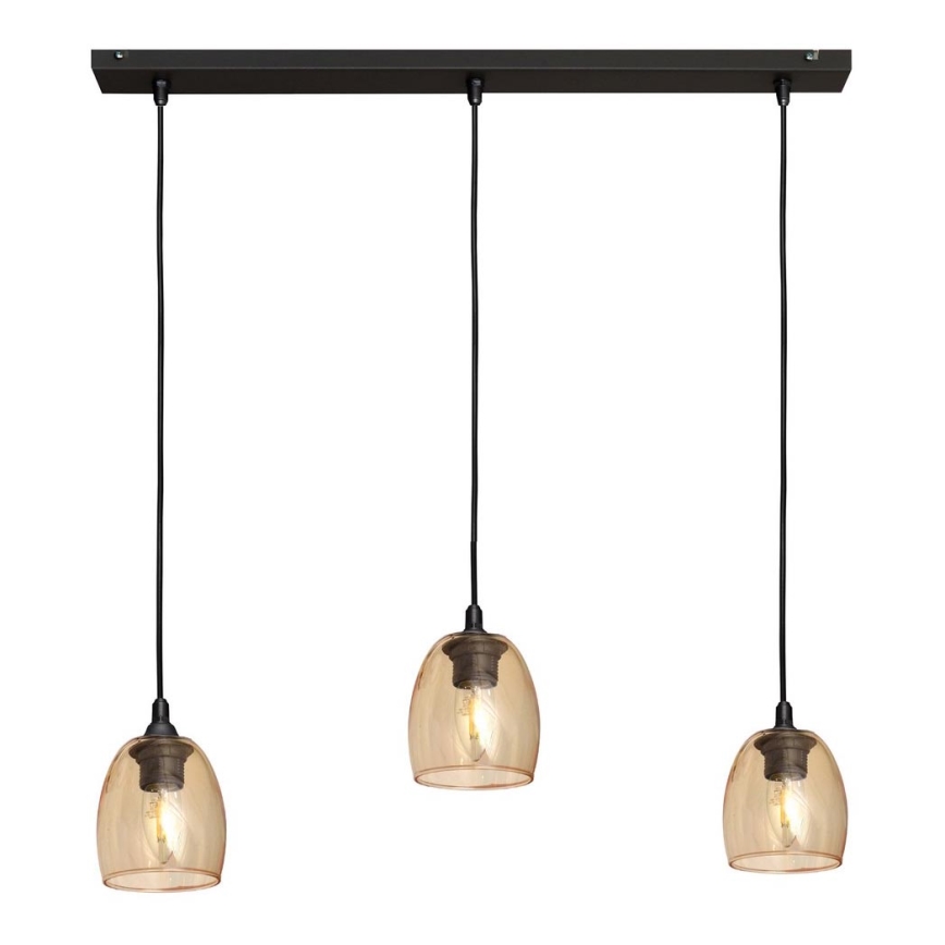Підвісна люстра BRILLANT 3xE27/15W/230V бежевий
