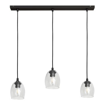 Підвісна люстра BRILLANT 3xE27/15W/230V прозорий