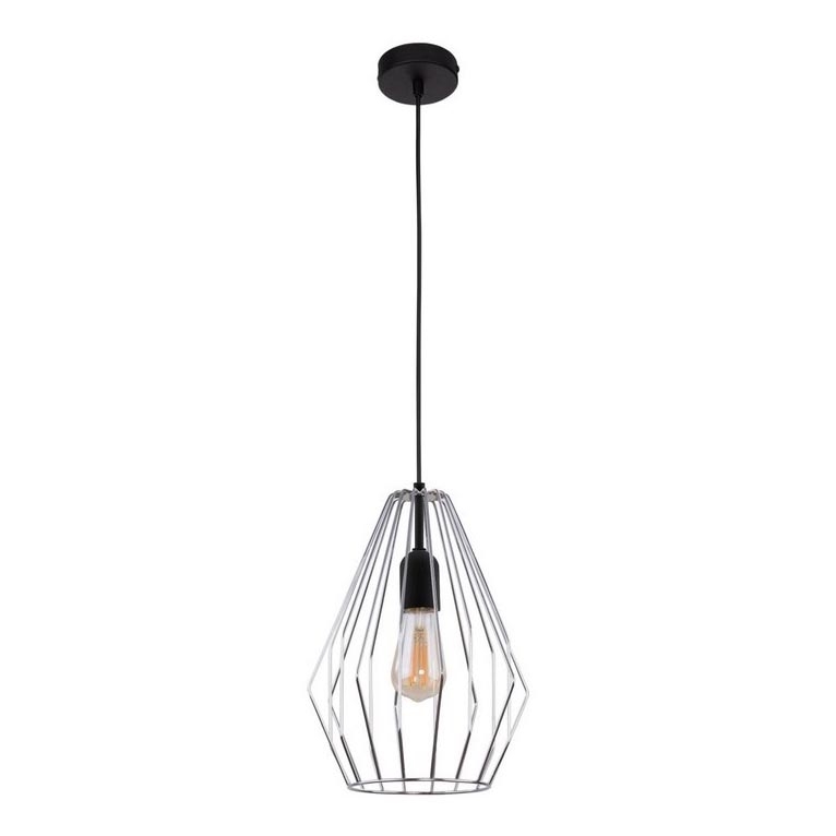 Підвісна люстра BRYLANT 1xE27/60W/230V глянцевий хром