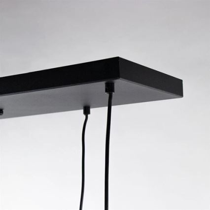 Підвісна люстра CALYPSO 4xGU10/60W/230V + 4xE27/60W чорний/золотий