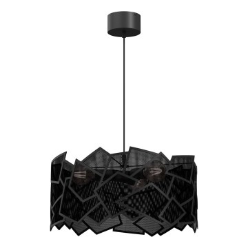 Підвісна люстра CAMO 3xE27/15W/230V чорний