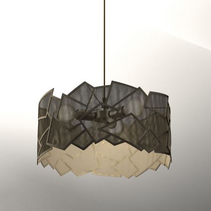 Підвісна люстра CAMO 3xE27/15W/230V золотий
