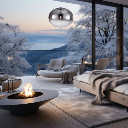 Підвісна люстра CAMPANIA 1xE27/60W/230V чорний