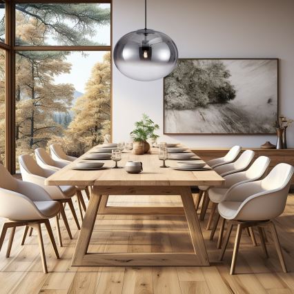 Підвісна люстра CAMPANIA 1xE27/60W/230V чорний