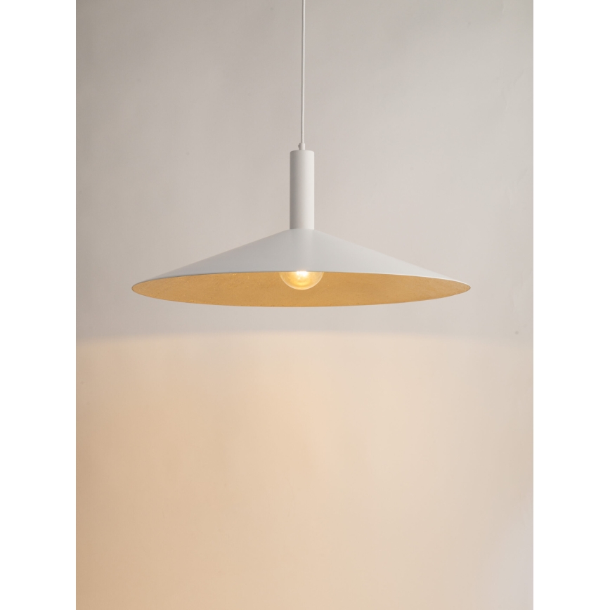 Підвісна люстра CAPRI 1xE27/15W/230V діаметр 70 см білий/золотий