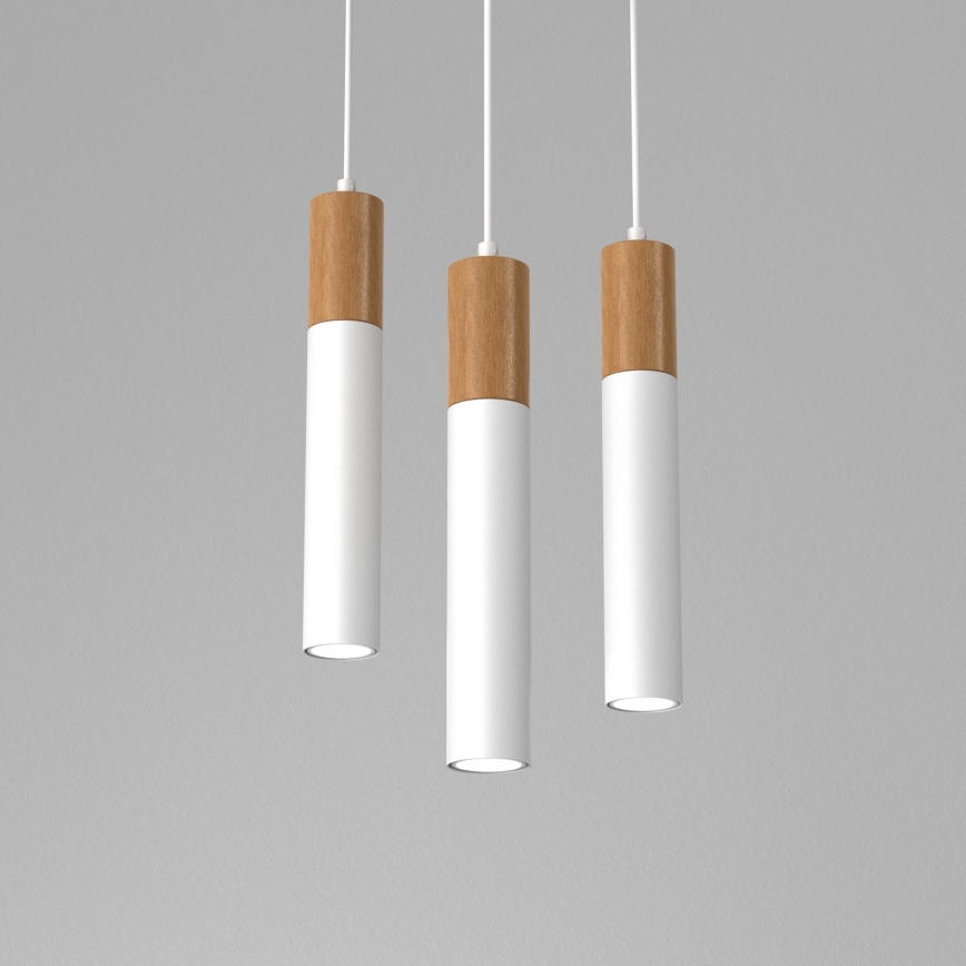 Підвісна люстра CASSA 3xGU10/8W/230V білий
