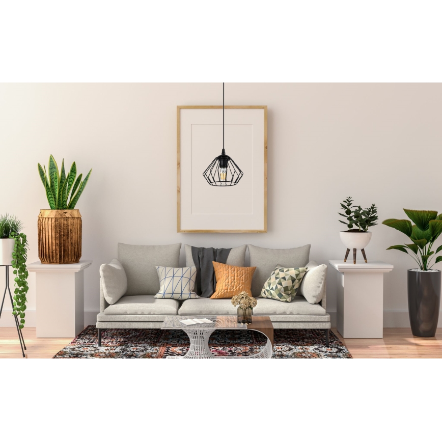 Підвісна люстра CEED 1xE27/60W/230V чорний