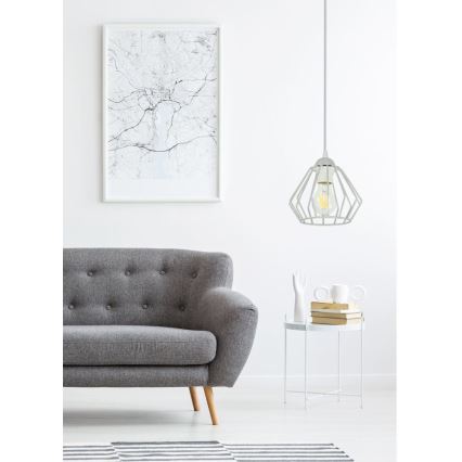 Підвісна люстра CEED 1xE27/60W/230V сірий