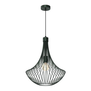 Підвісна люстра CESTA 1xE27/60W/230V зелений
