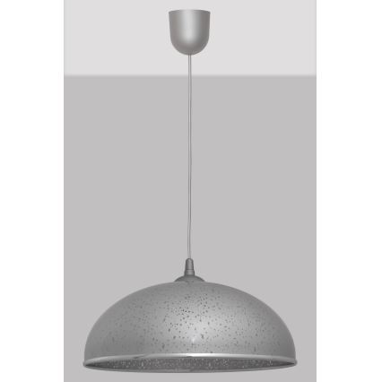 Підвісна люстра CIRCLE 1xE27/15W/230V сірий