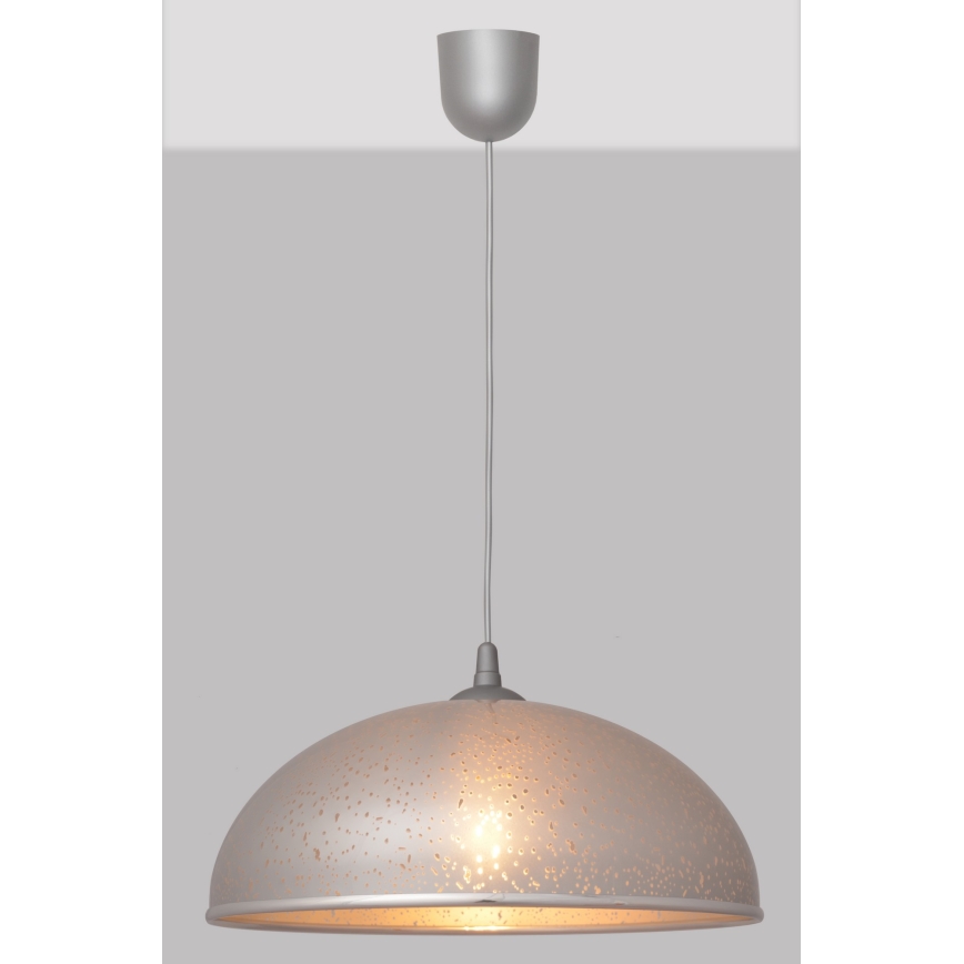 Підвісна люстра CIRCLE 1xE27/15W/230V сірий