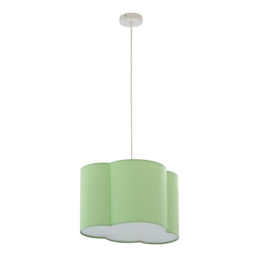 Підвісна люстра CLOUD 1xE27/25W/230V зелений
