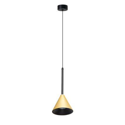 Підвісна люстра CONE 1xGU10/10W/230V золотий/чорний
