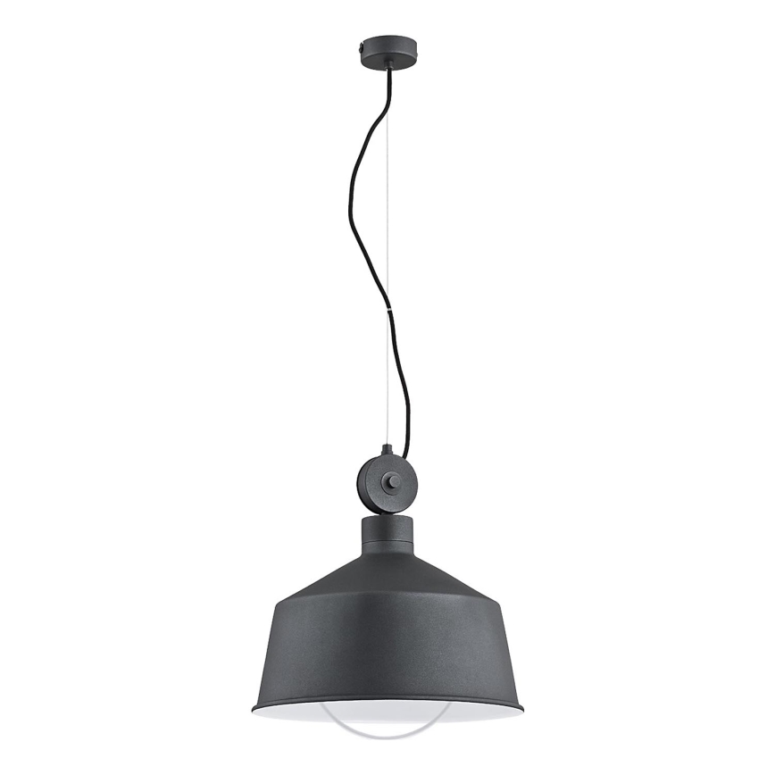 Підвісна люстра CORA 1xE27/15W/230V сірий