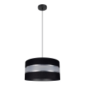 Підвісна люстра CORAL 1xE27/60W/230V чорний