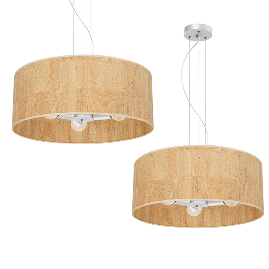 Підвісна люстра CORK 3xE27/60W/230V