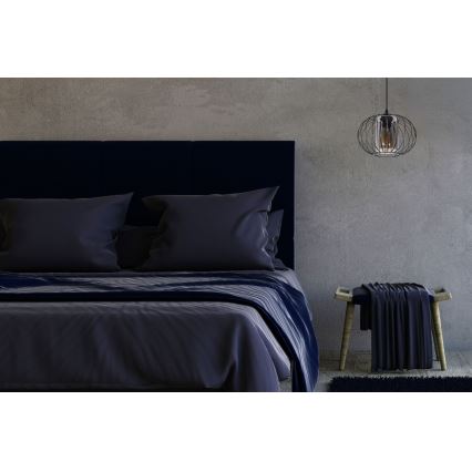 Підвісна люстра CORRINI 1xE27/60W/230V діаметр 25 см чорний/сірий