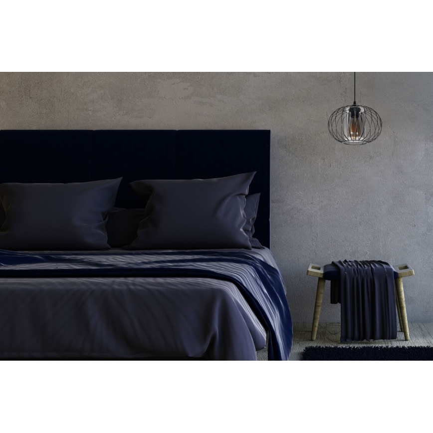 Підвісна люстра CORRINI 1xE27/60W/230V діаметр 25 см чорний/сірий