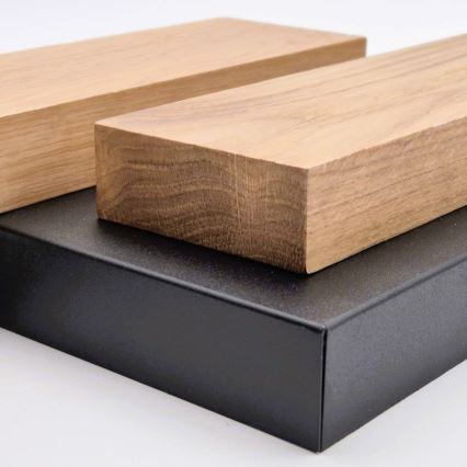 Підвісна люстра CORTINA 4xE27/15W/230V чорний/дуб