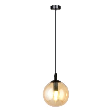Підвісна люстра COSMO 1xE14/10W/230V діаметр 14 см чорний/бежевий