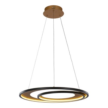 Підвісна люстра CRYPTIC LED/45W/230V чорний/золотий