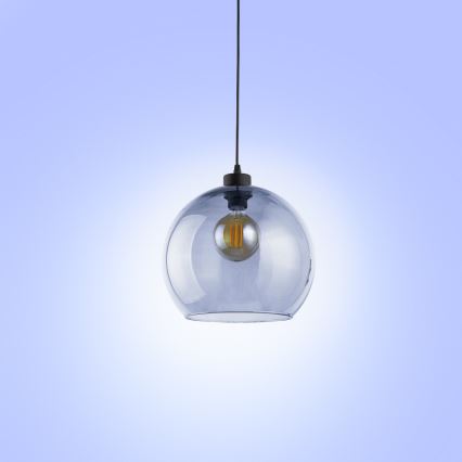 Підвісна люстра CUBUS 1xE27/60W/230V синій