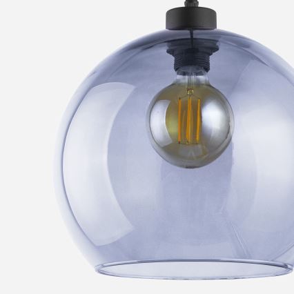 Підвісна люстра CUBUS 1xE27/60W/230V синій