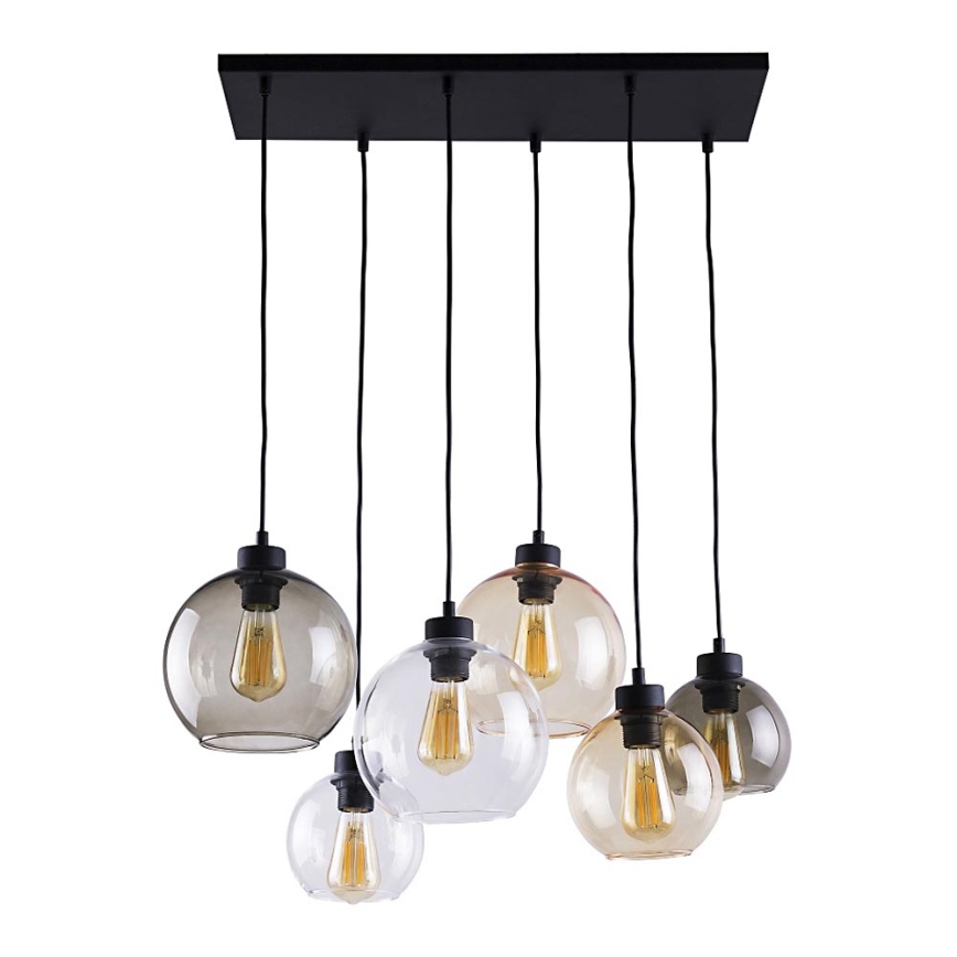 Підвісна люстра CUBUS 6xE27/60W/230V