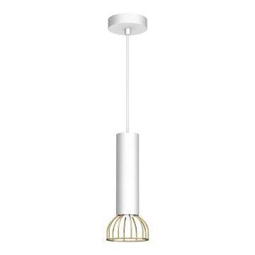 Підвісна люстра DANTE 1xGU10/25W/230V білий/золотий