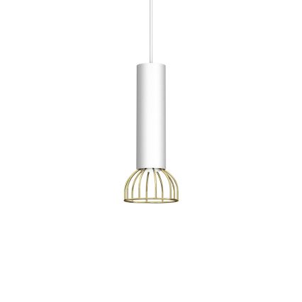 Підвісна люстра DANTE 1xGU10/25W/230V білий/золотий
