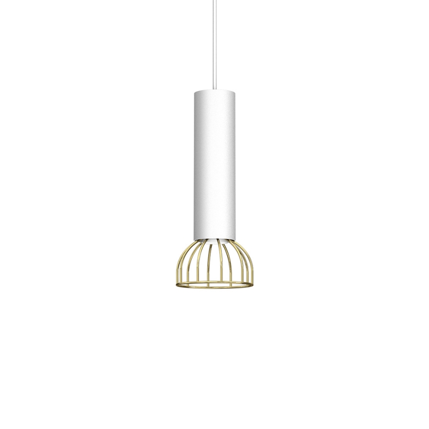 Підвісна люстра DANTE 1xGU10/25W/230V білий/золотий