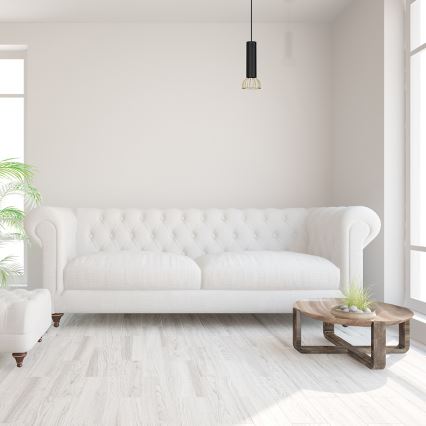 Підвісна люстра DANTE 1xGU10/25W/230V чорний/золотий