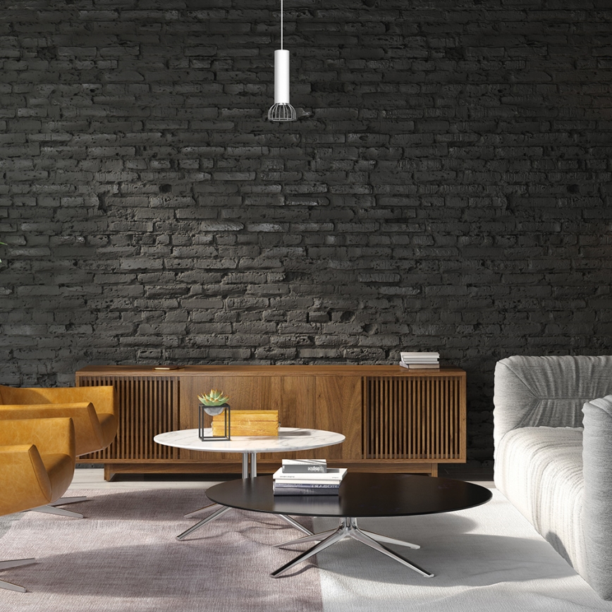 Підвісна люстра DANTE 1xGU10/25W/230V срібний/блискучий хром