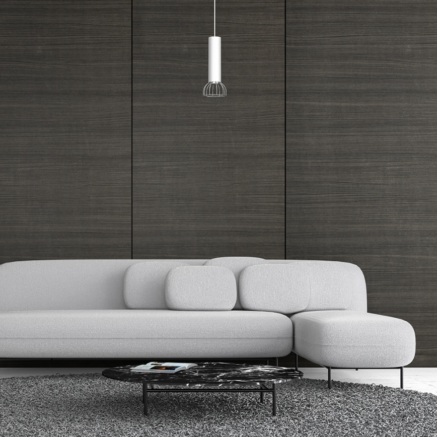 Підвісна люстра DANTE 1xGU10/25W/230V срібний/блискучий хром