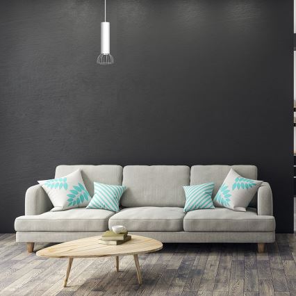 Підвісна люстра DANTE 1xGU10/25W/230V срібний/блискучий хром