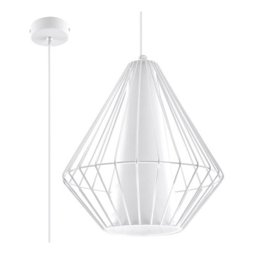 Підвісна люстра DEMI 1xE27/60W/230V білий